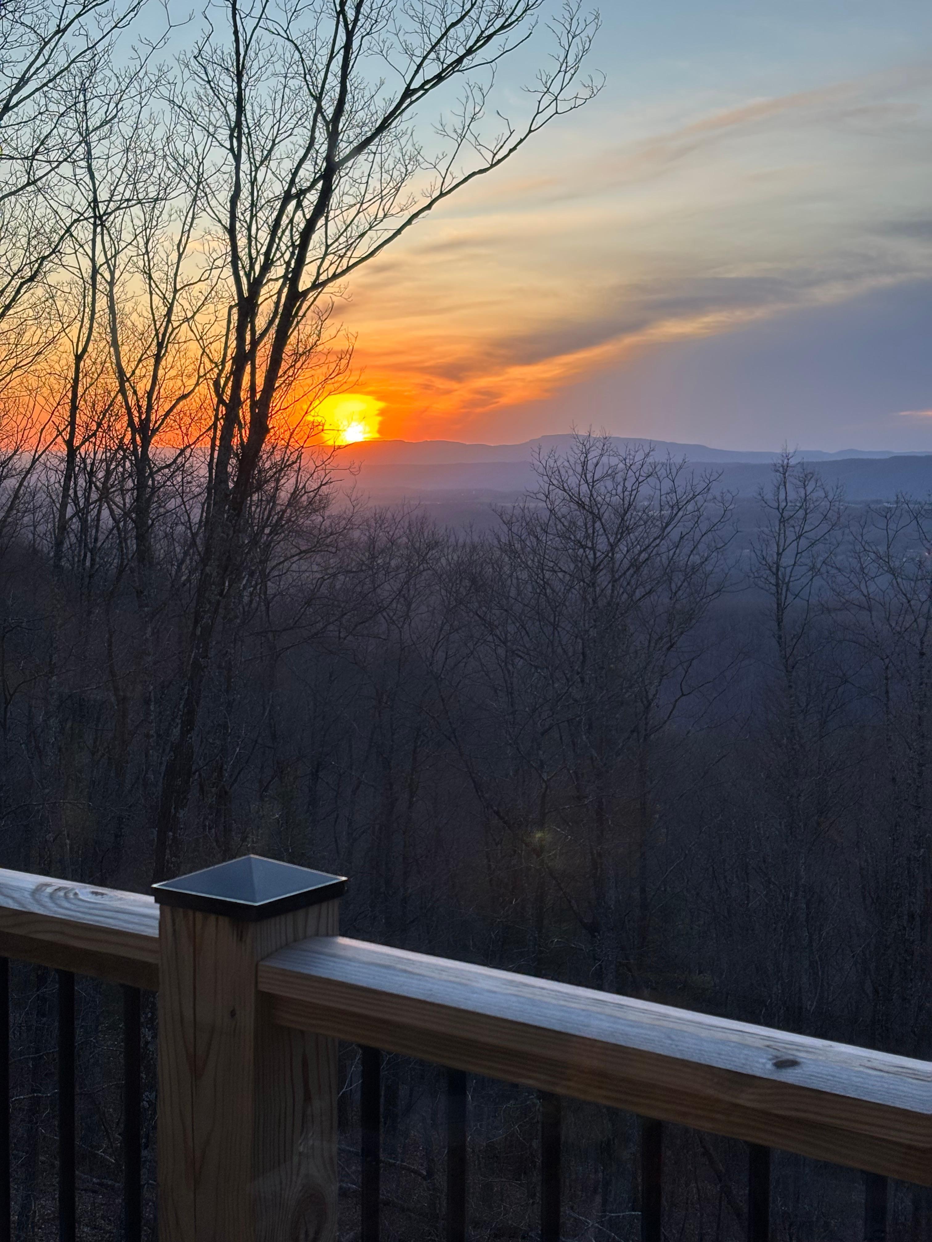 Sundown from the deck  