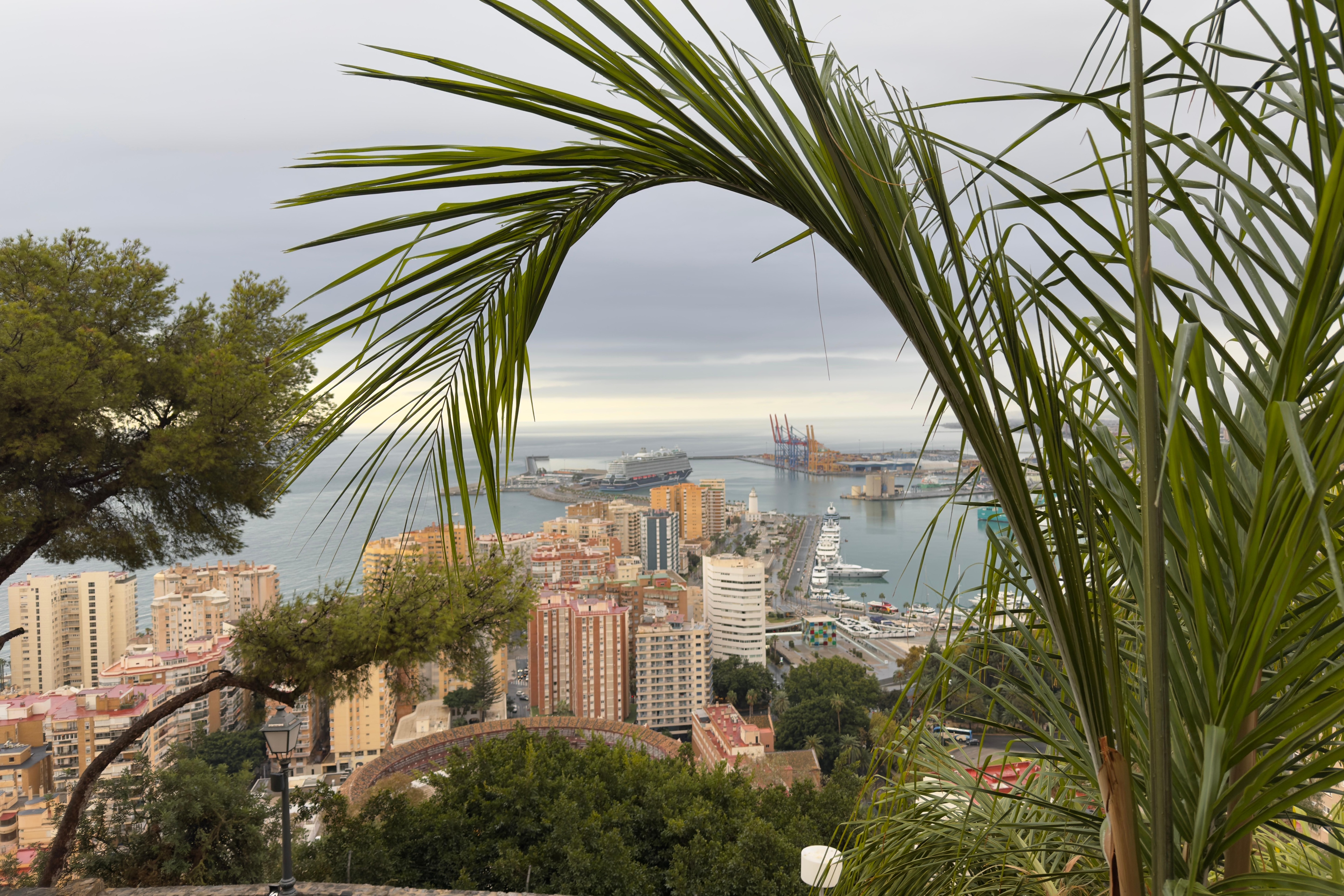 Malaga from the dinning room terrace.