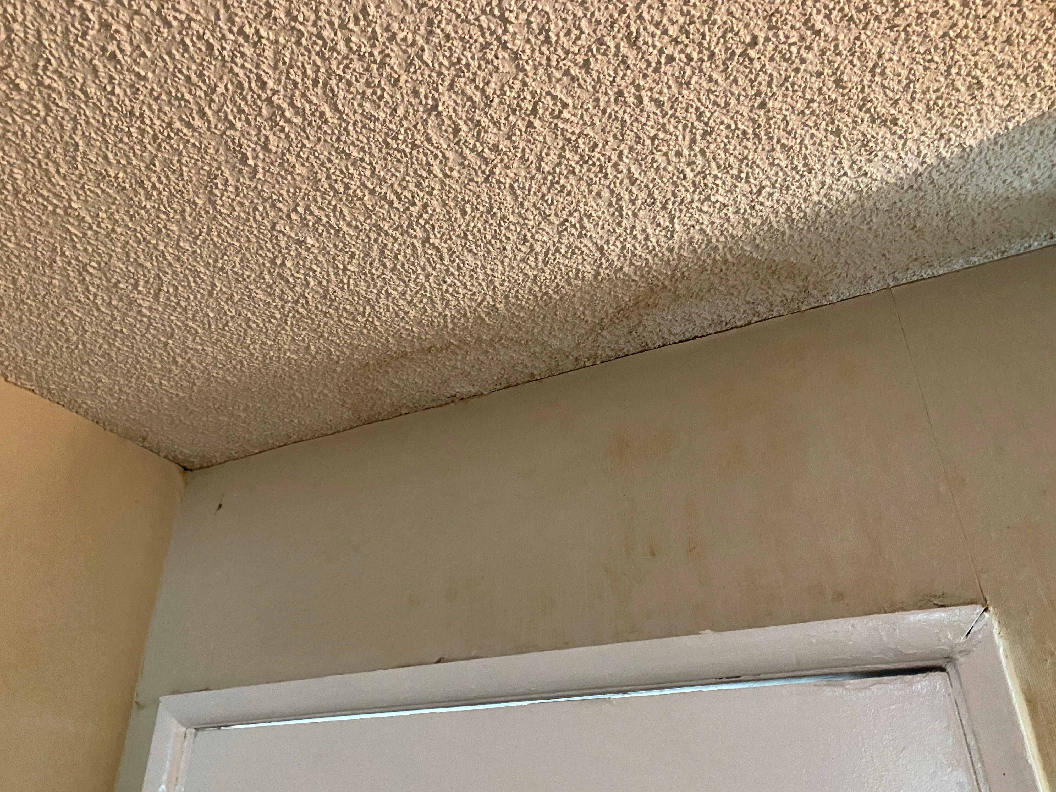 Stains around the door