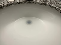 30 minutes after washing my hands and the sink hasn’t drained a bit.