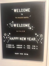 I thought this was such a nice touch! Really made me feel special!