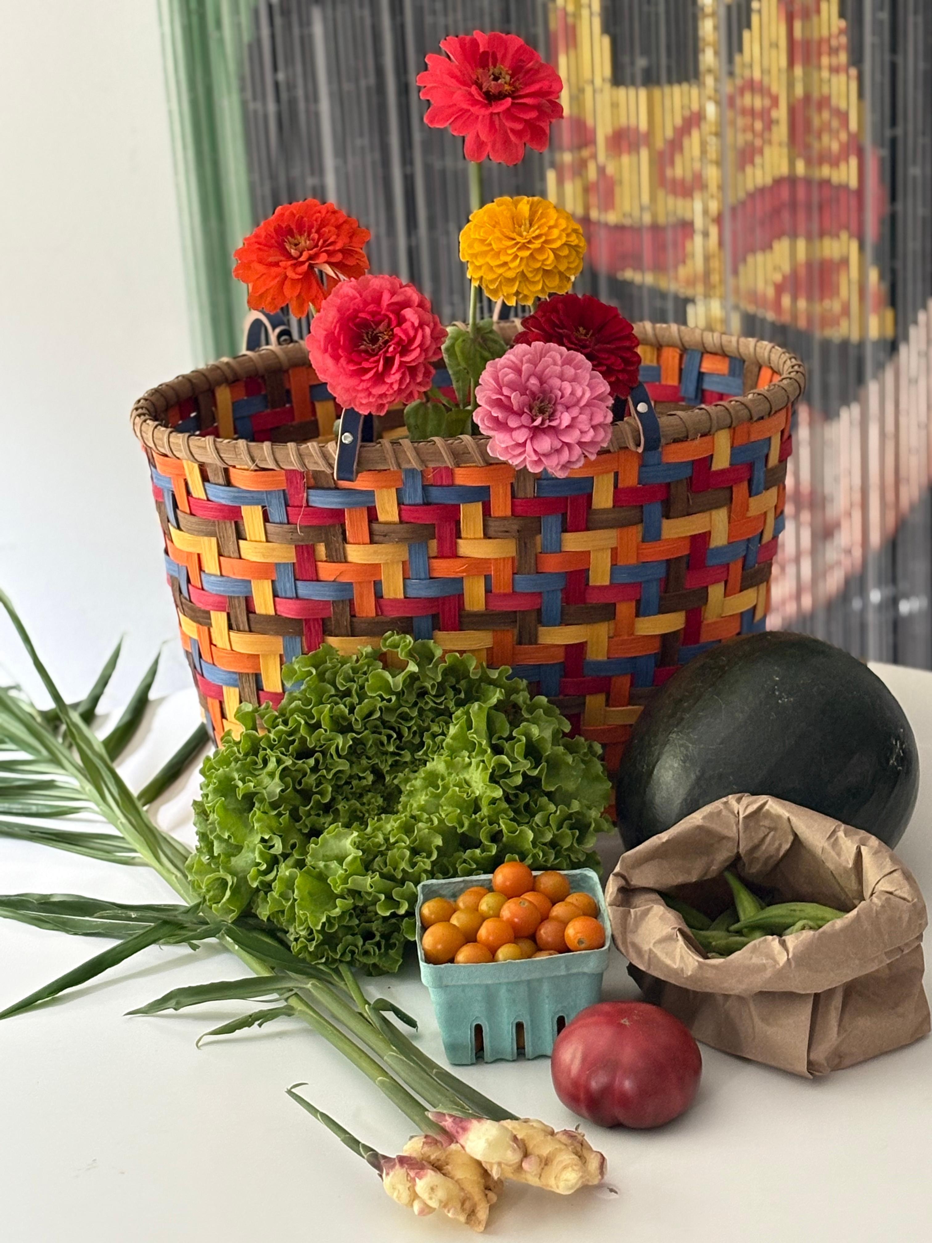 The Durham Farmers Market has beautiful produce, flowers, local organic meat, baked goods and so much more.