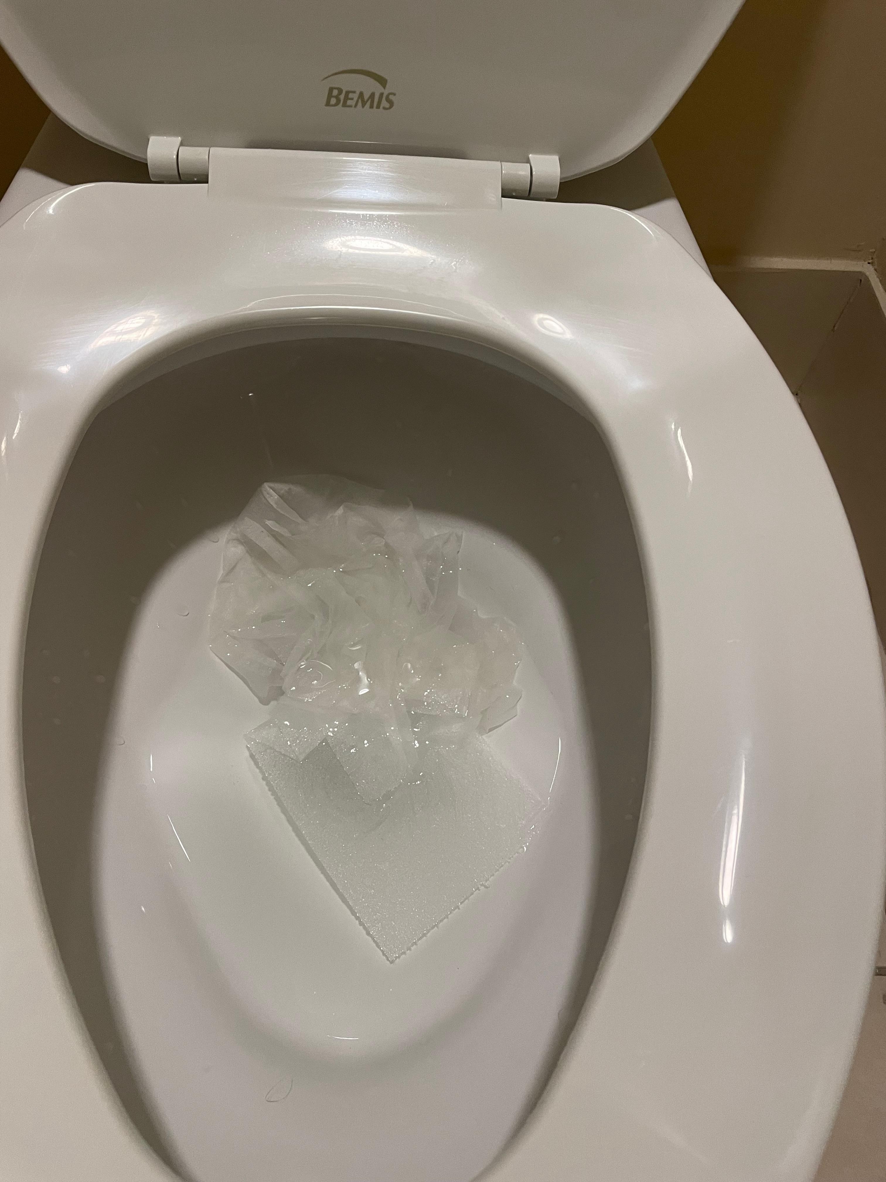 Toilet not clean the first day