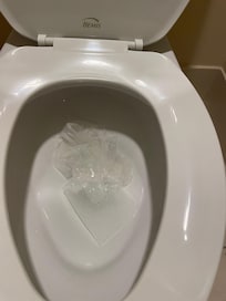 Toilet not clean the first day