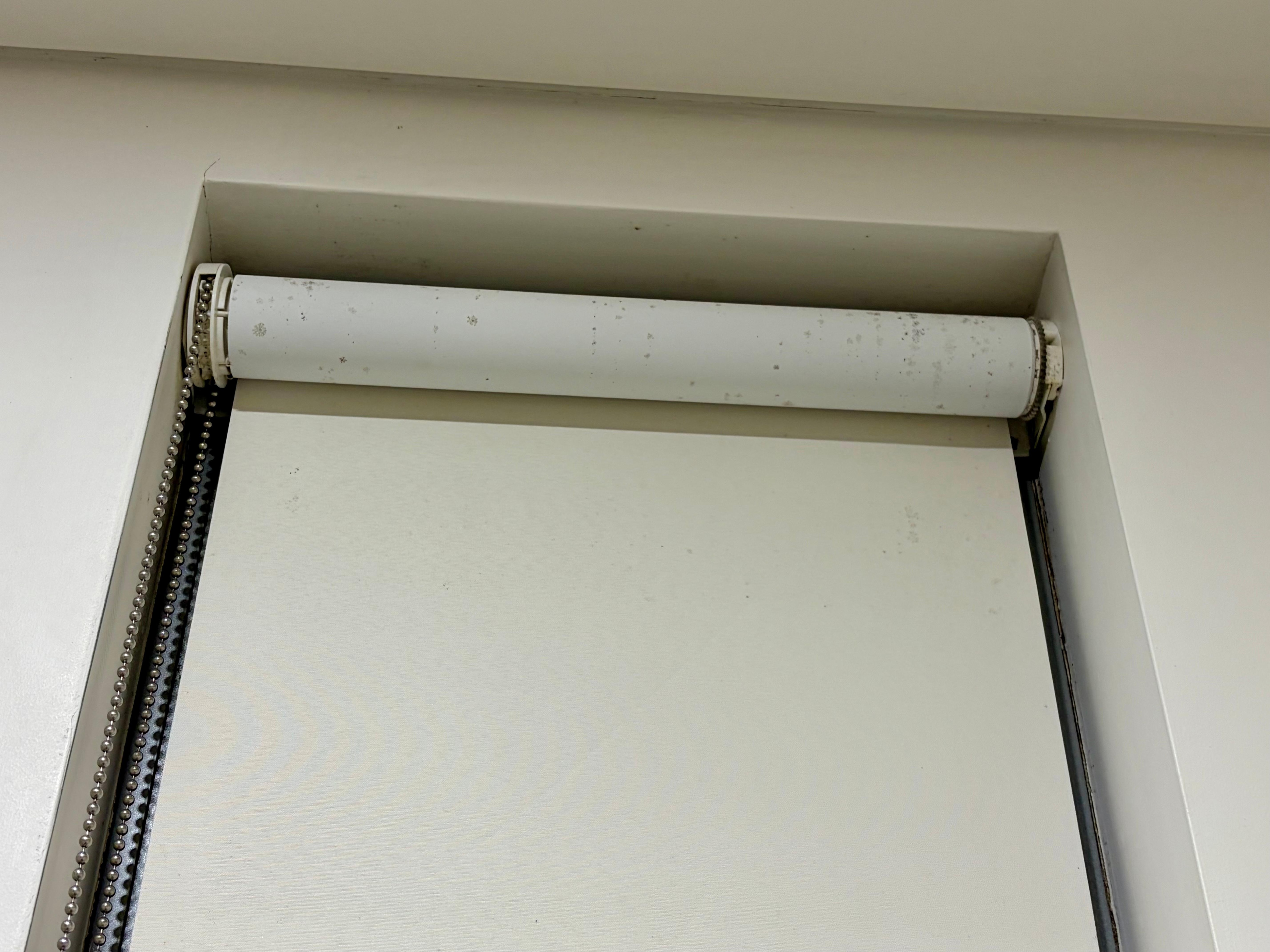 Mouldy roller blinds in bedroom - all 3 blinds in bedroom the same