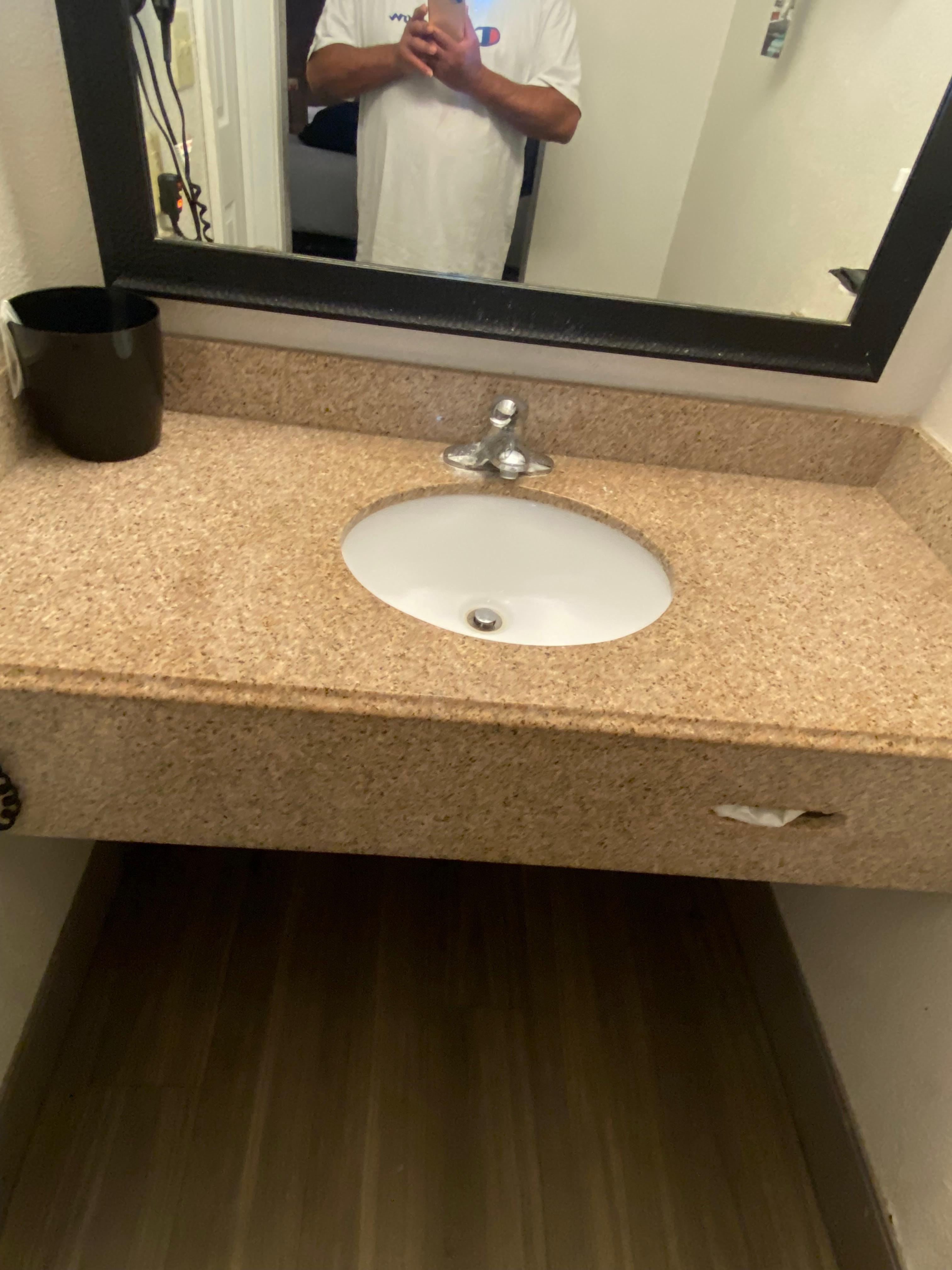 Filthy bathroom faucet 