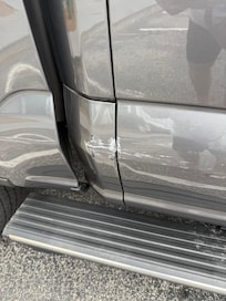 Our New Truck was a hit and run in the parking lot overnight