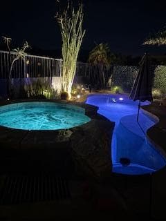 So pretty and inviting in the dark, too!