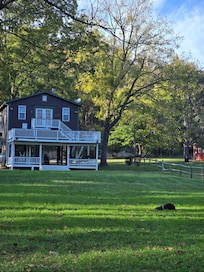 View of house from firepit
