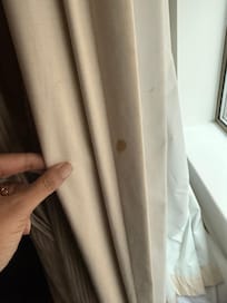 Stains all over the curtains