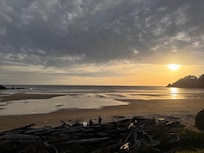 One of the many beaches along the way. Can never get too many sunset photos.