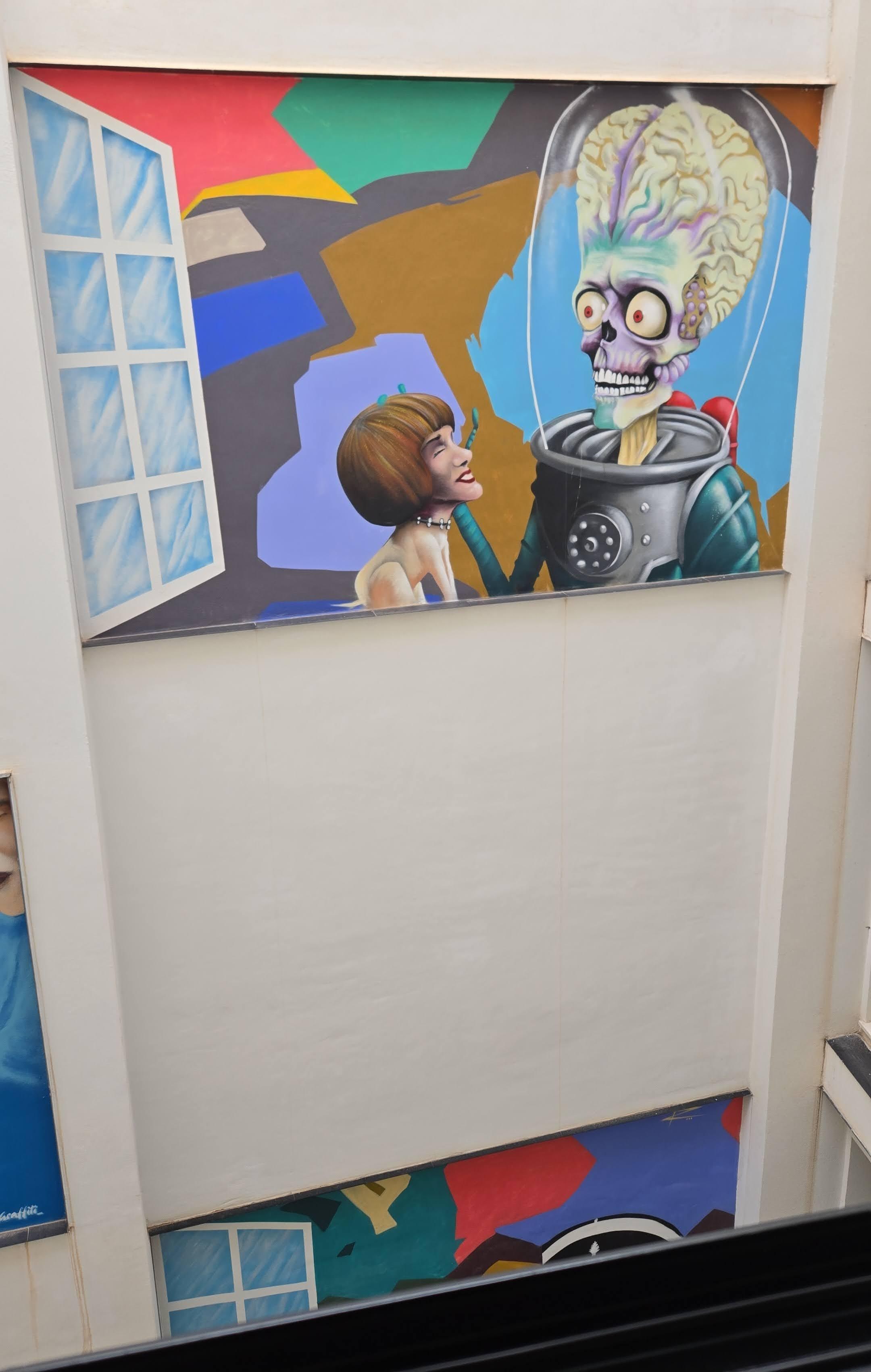 View into the exterior shaft.