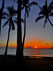 A beautiful sunset at Kam 1 Beach.
