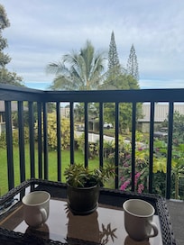 The view from the balcony in the morning.