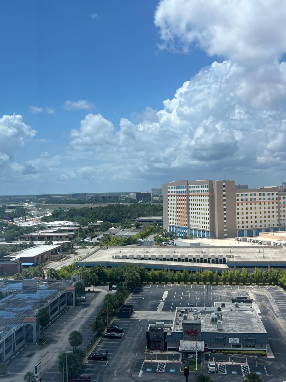 View from 16th floor International Dr. 
