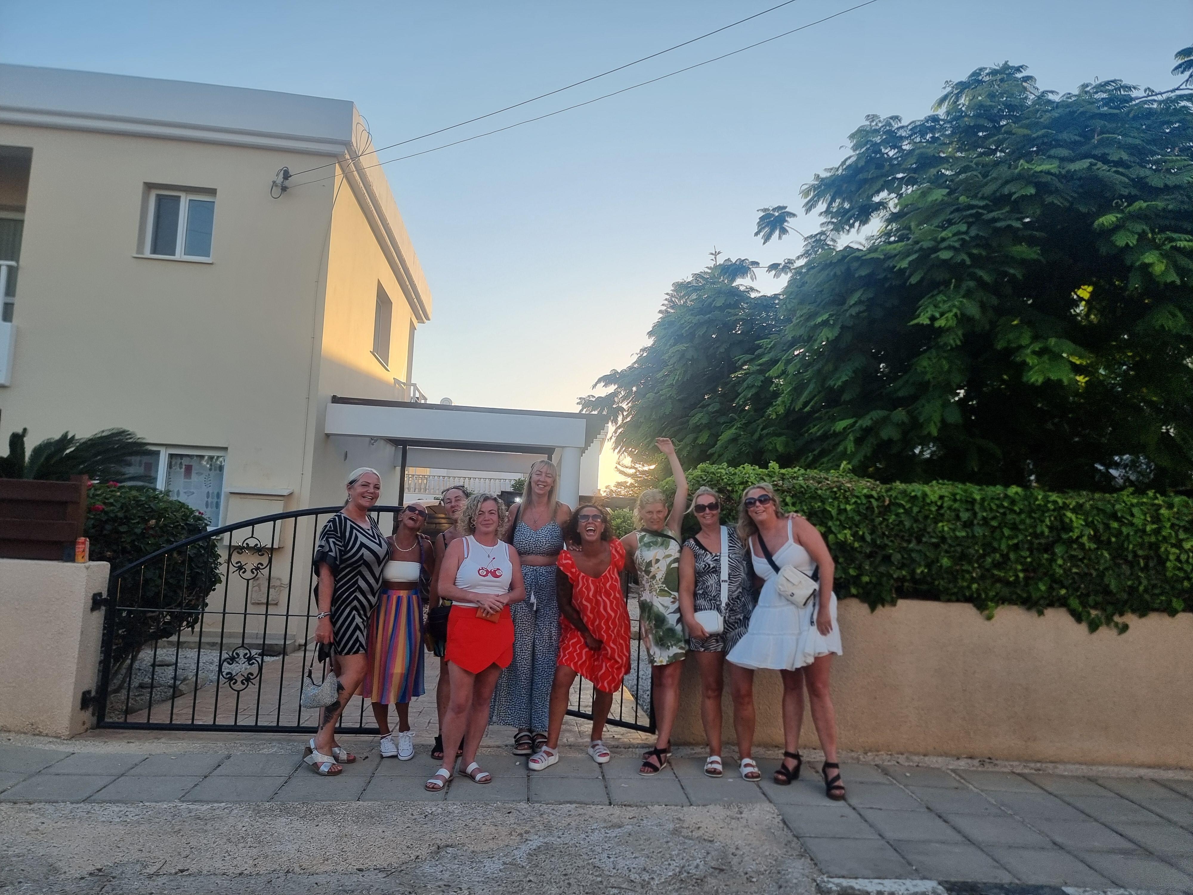 Outside of the villa