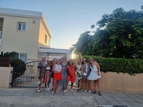 Outside of the villa