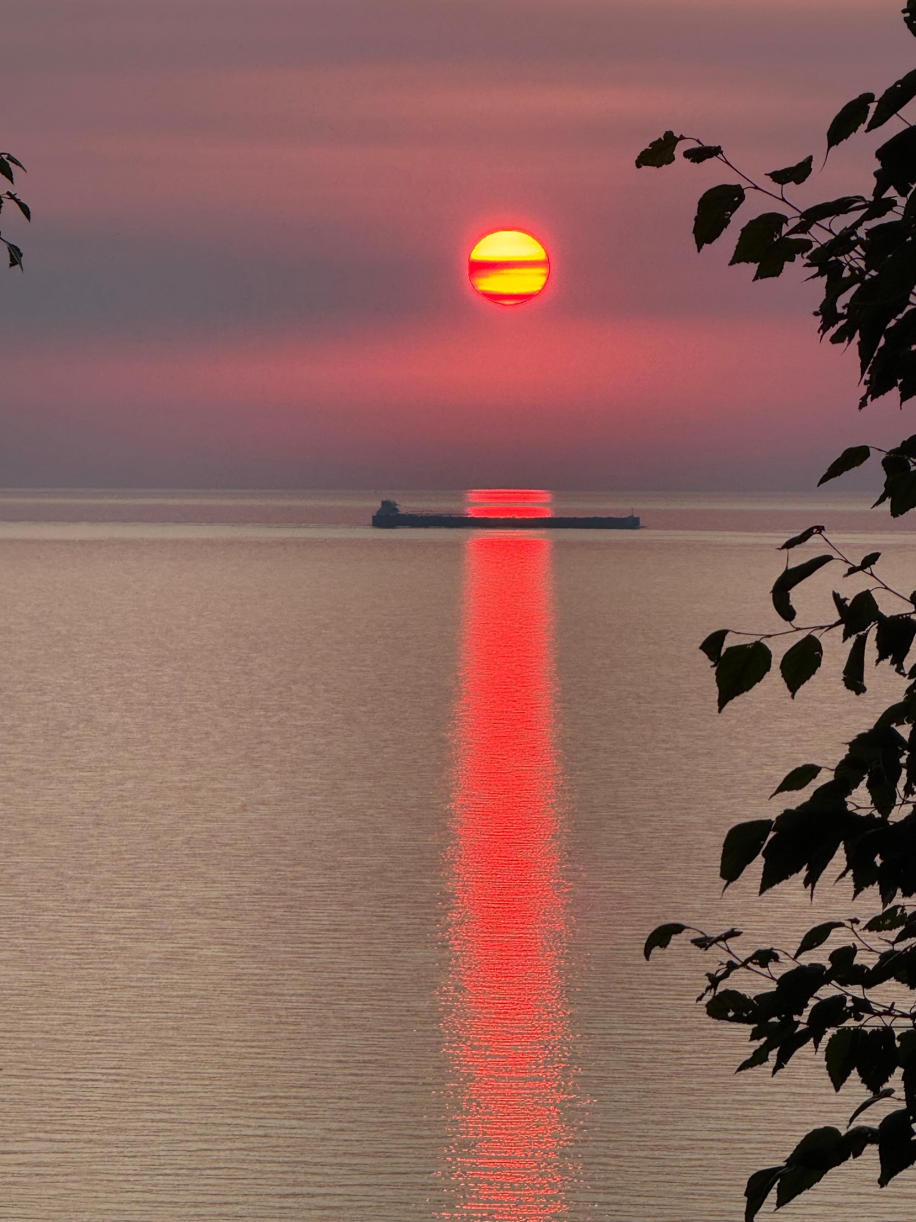 Sunset from the fire pit