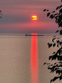 Sunset from the fire pit