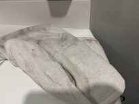 Así de sucio estaba el piso