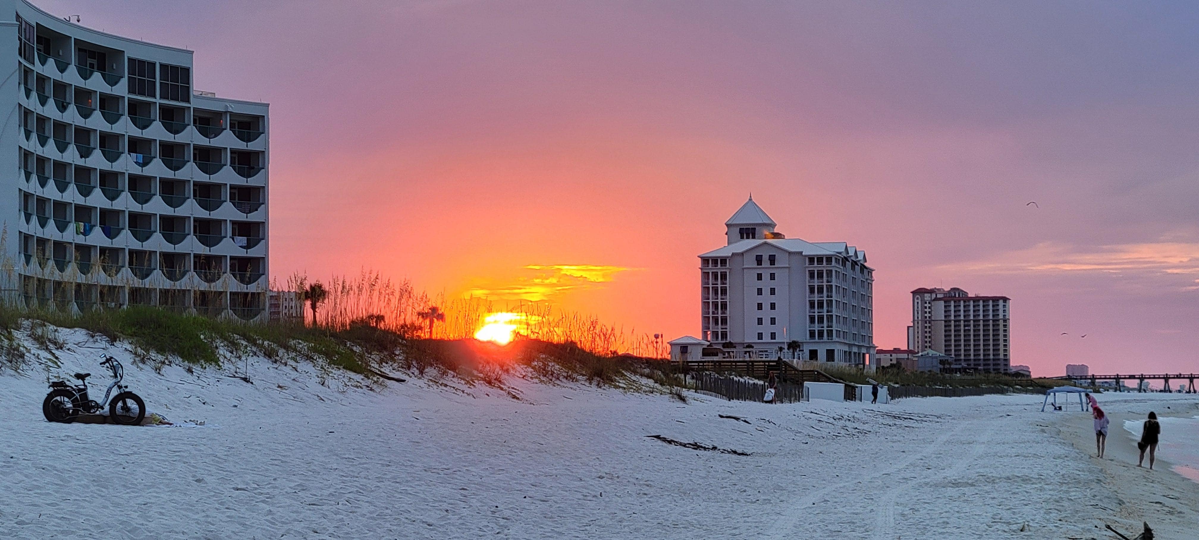 Sunrise from the beach.