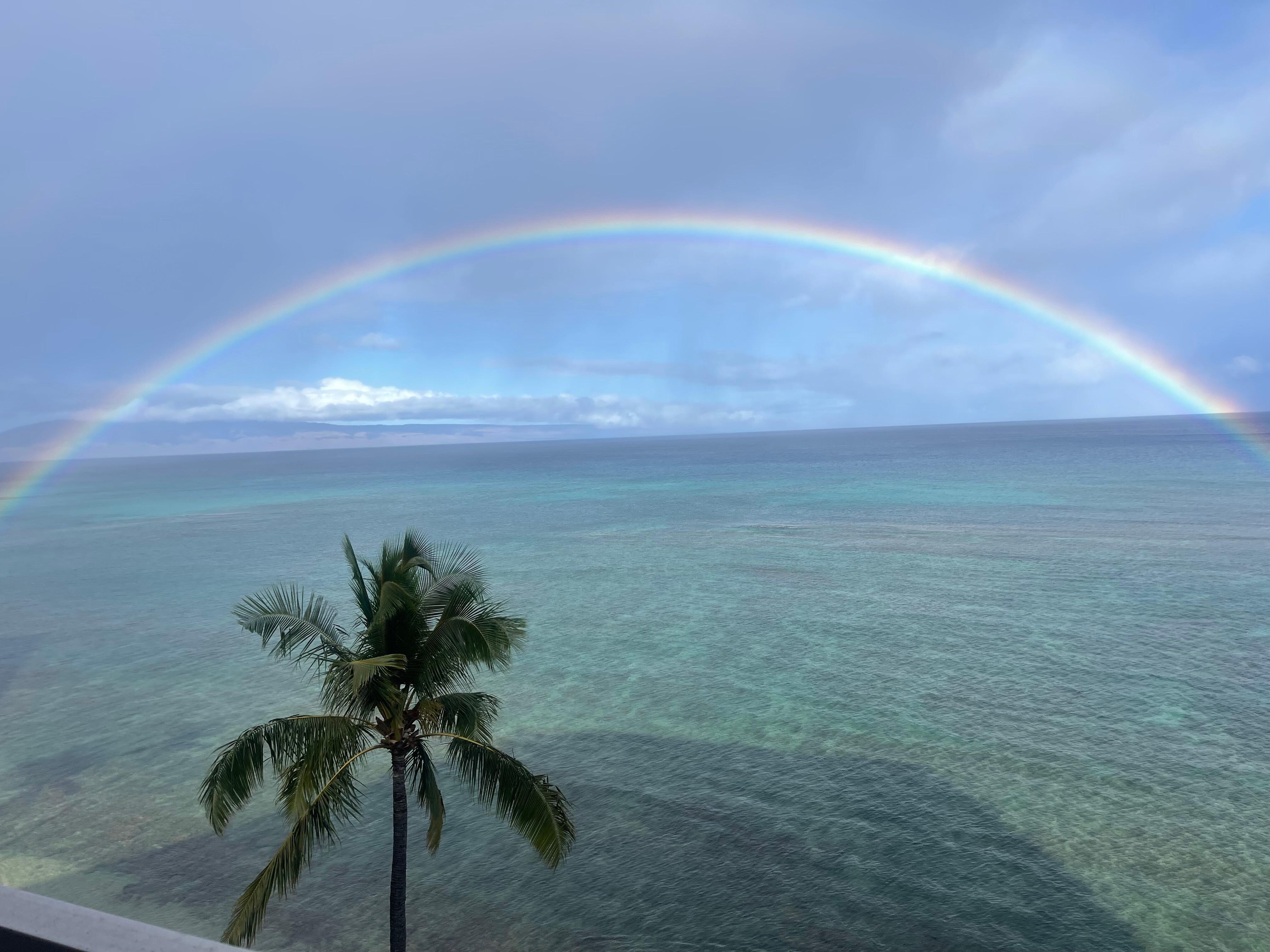 From our lanai the first morning