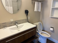 Restroom smells horrible the whole time