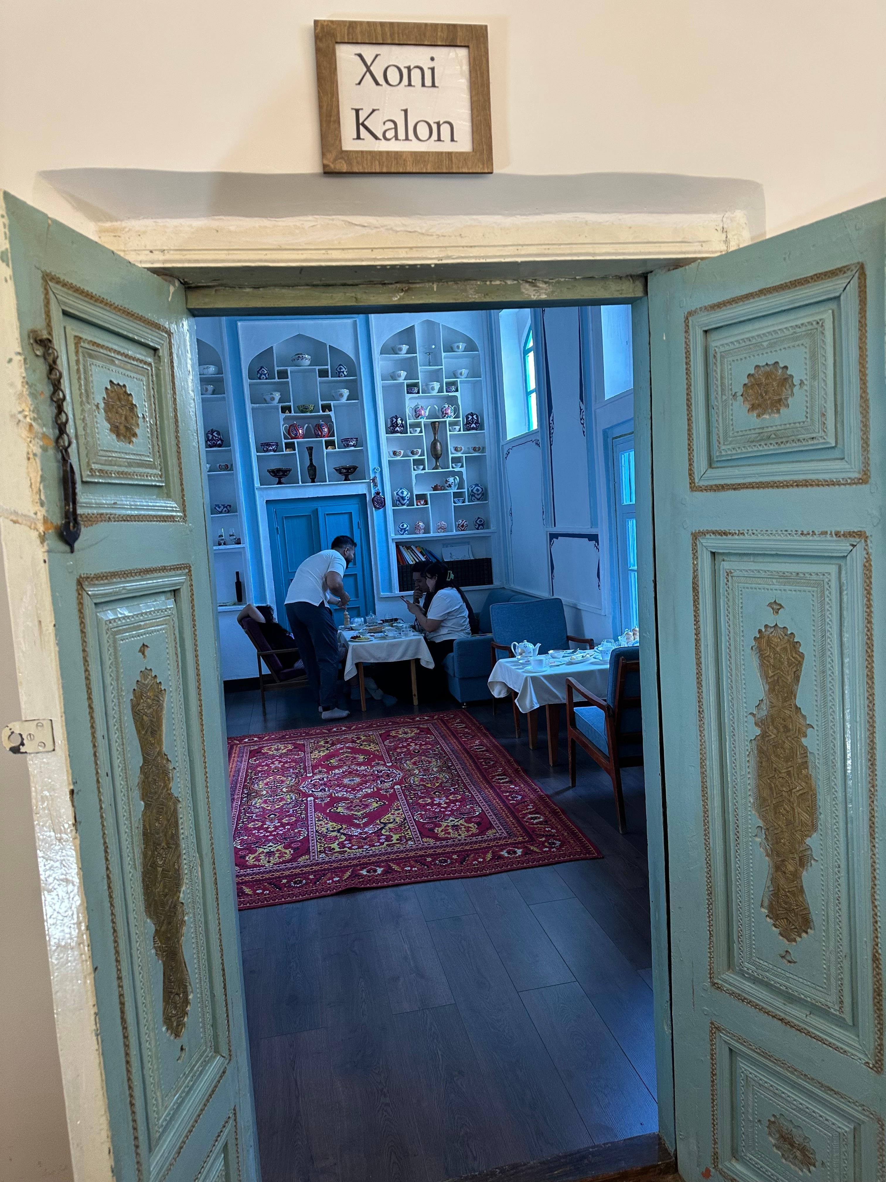 Family guest dining hall where breakfast is served 