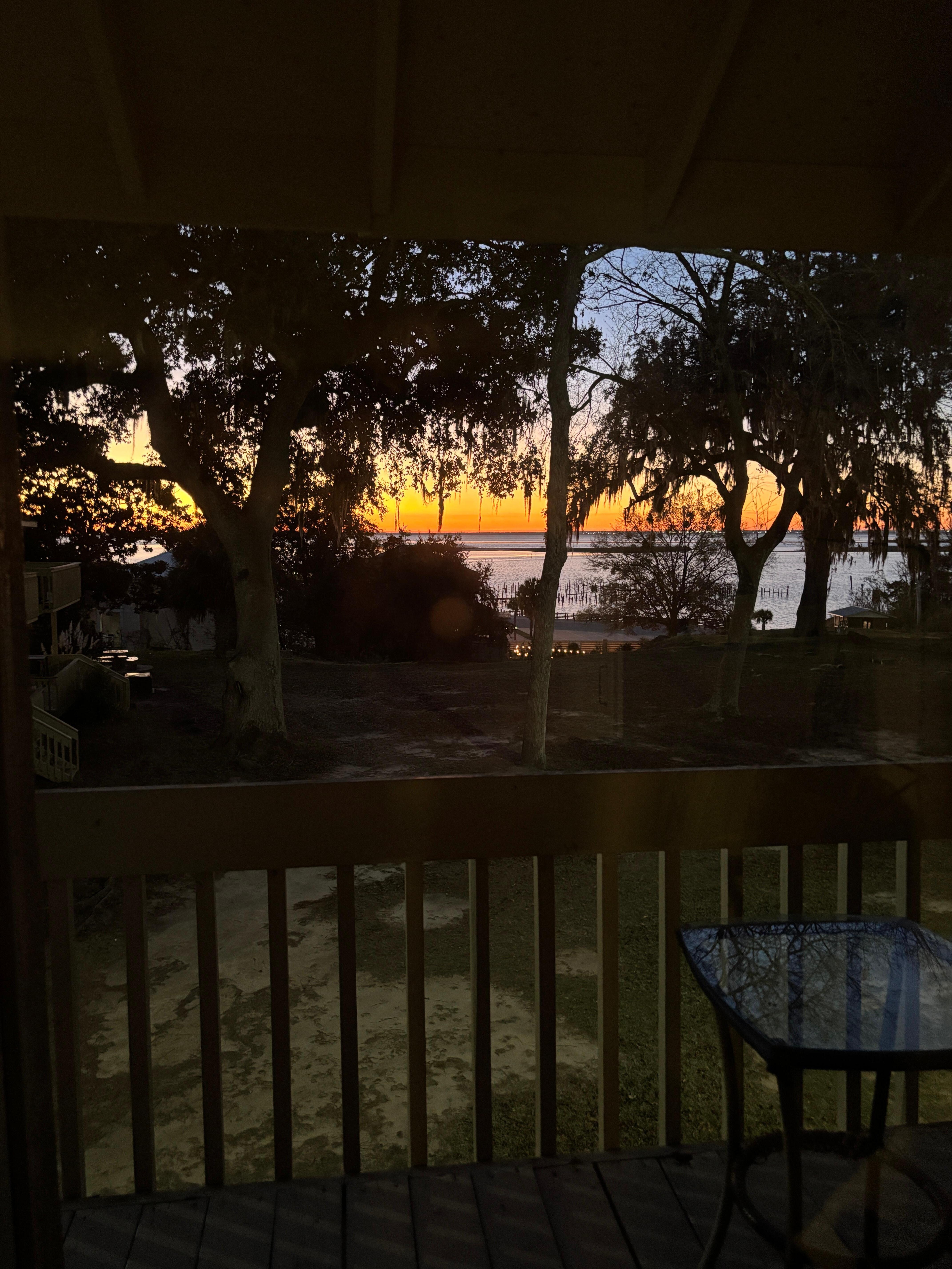 Sunset from the back porch