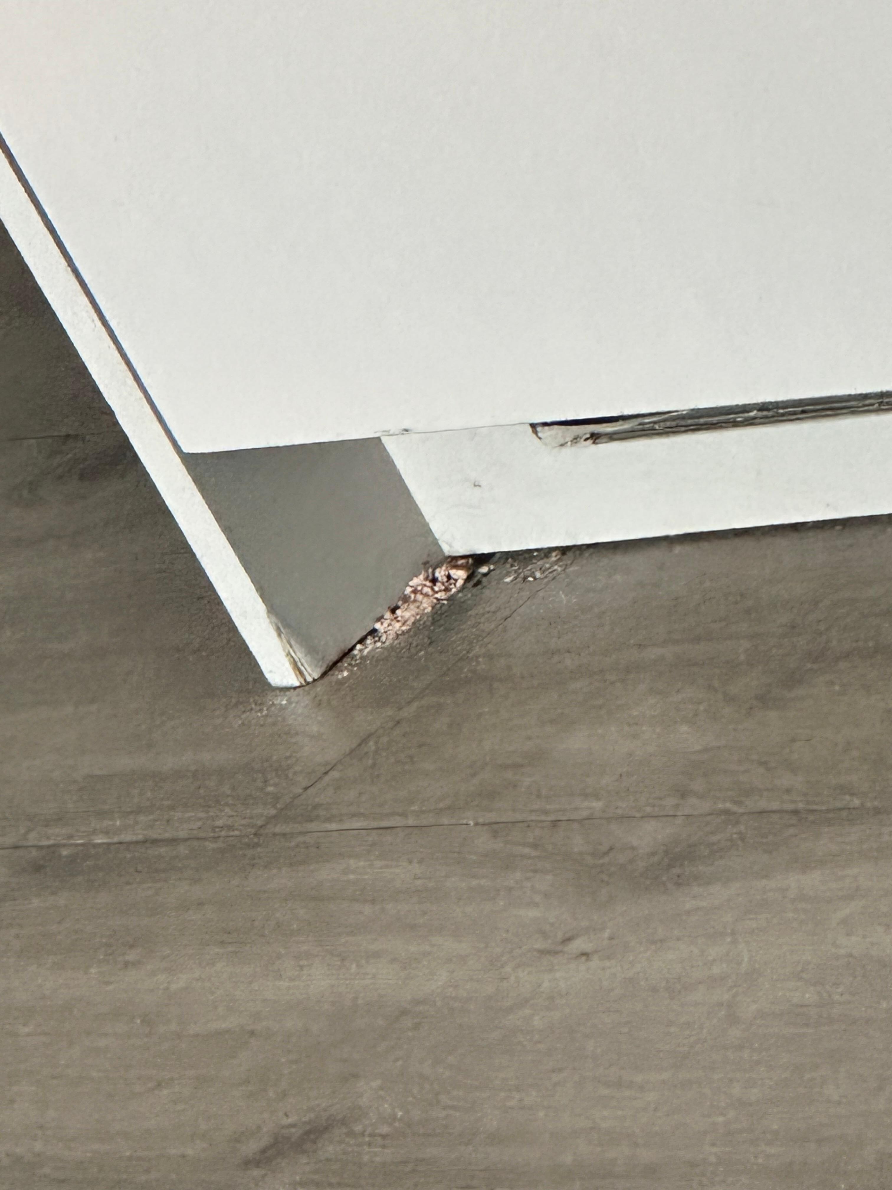 Crumbs in the corner