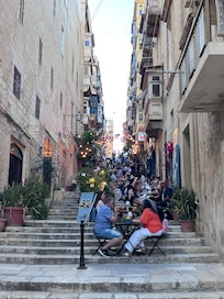 Less than a block from the flat