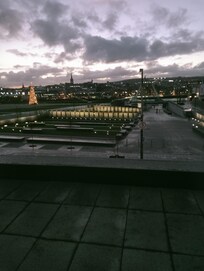 Evening view from room.