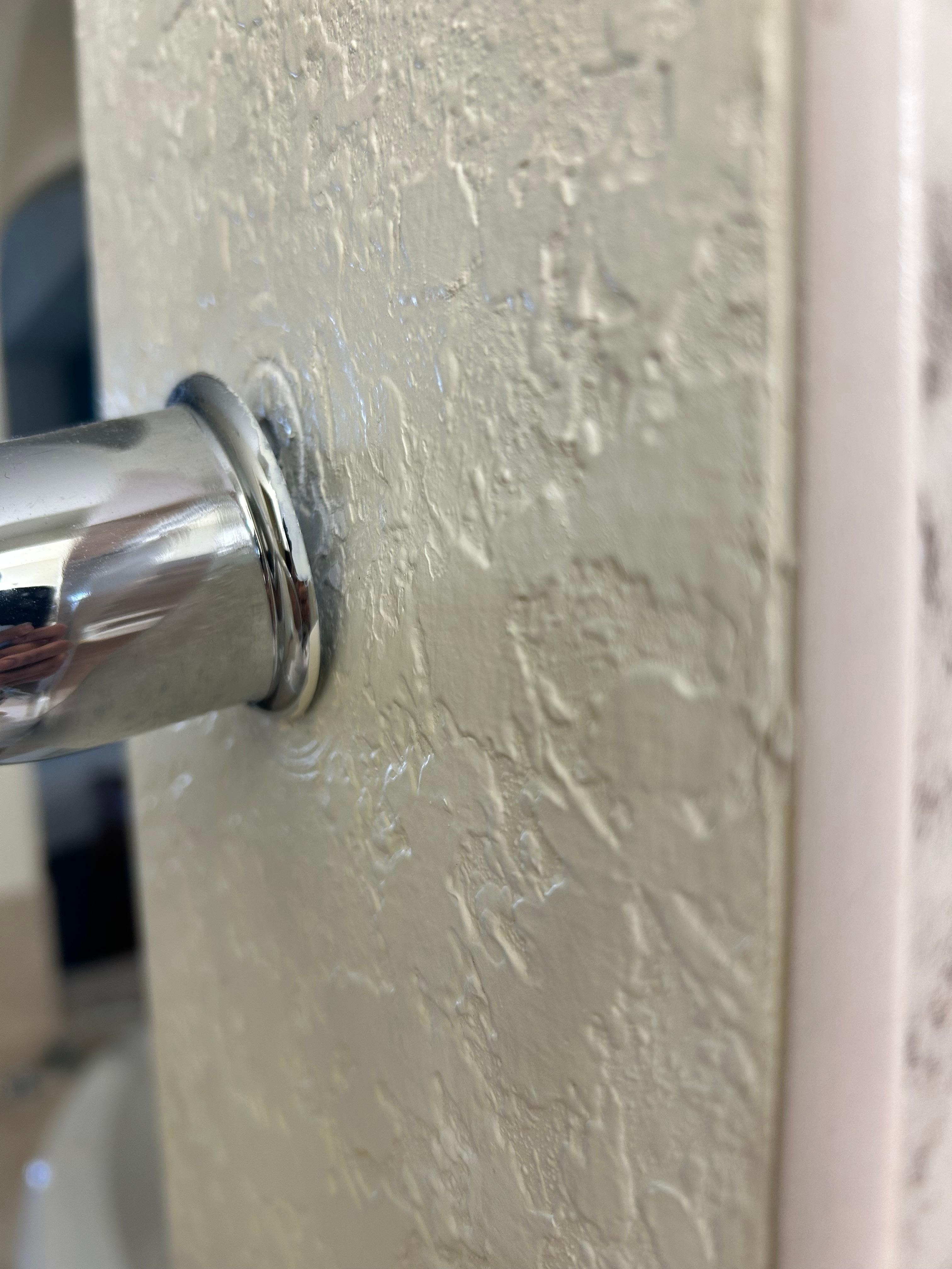 fixture barely hanging on