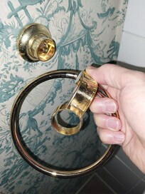Broken towel ring