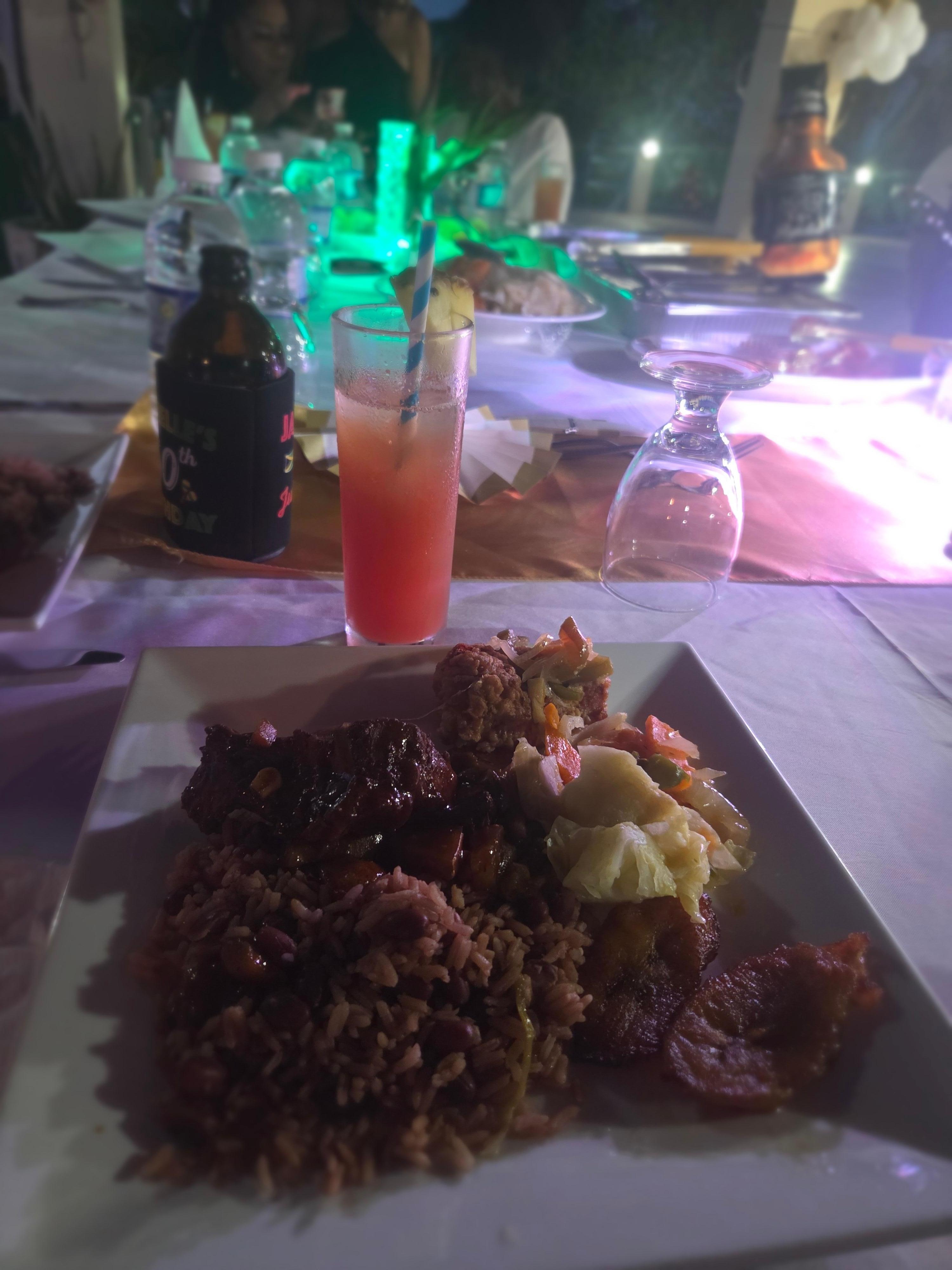 Dinner at the bday party