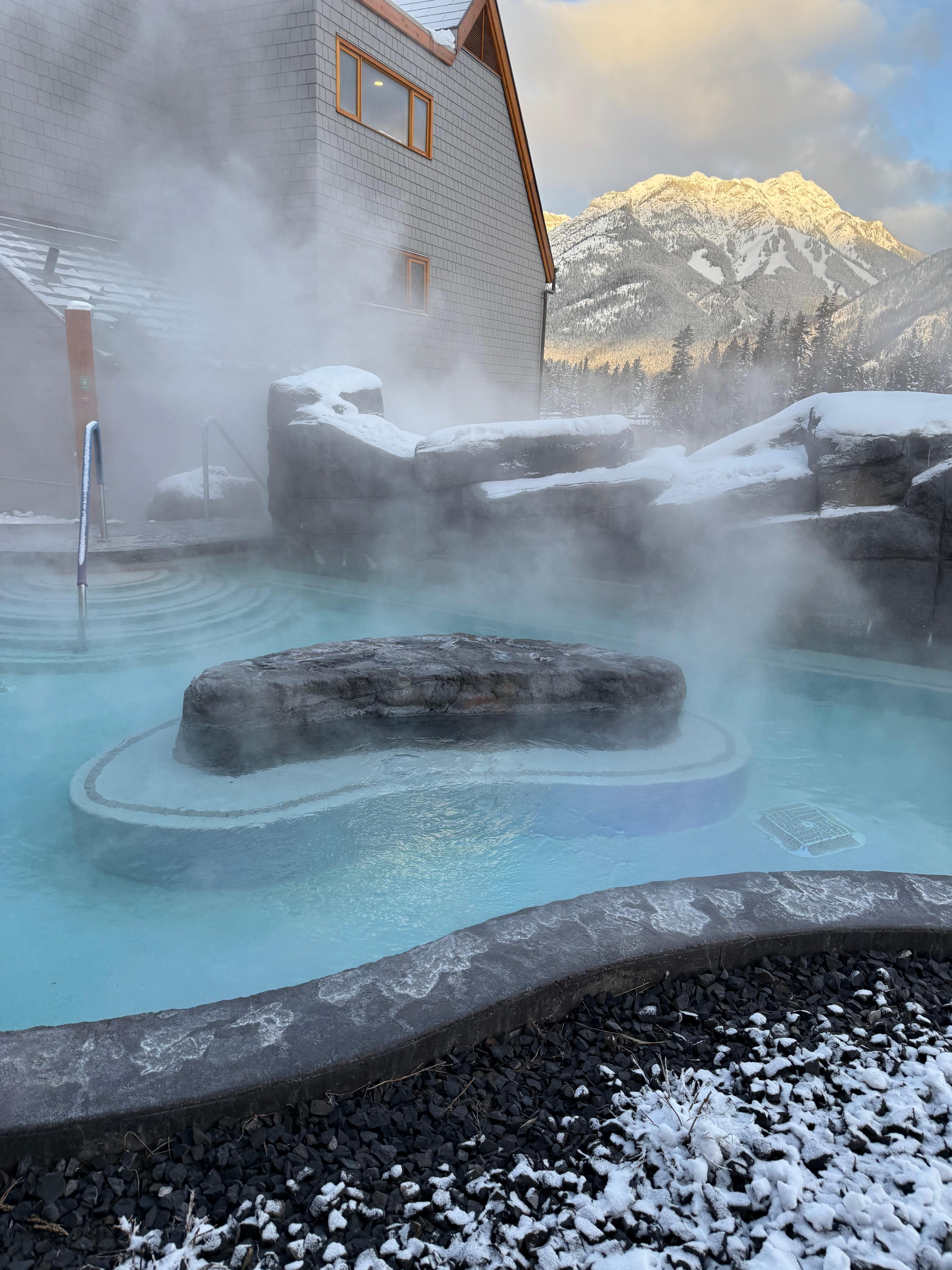 Hot tub area 