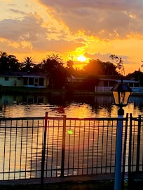 Sunset on the dock