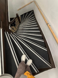 Steep stairs