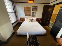 Bed on the floor is really weird.