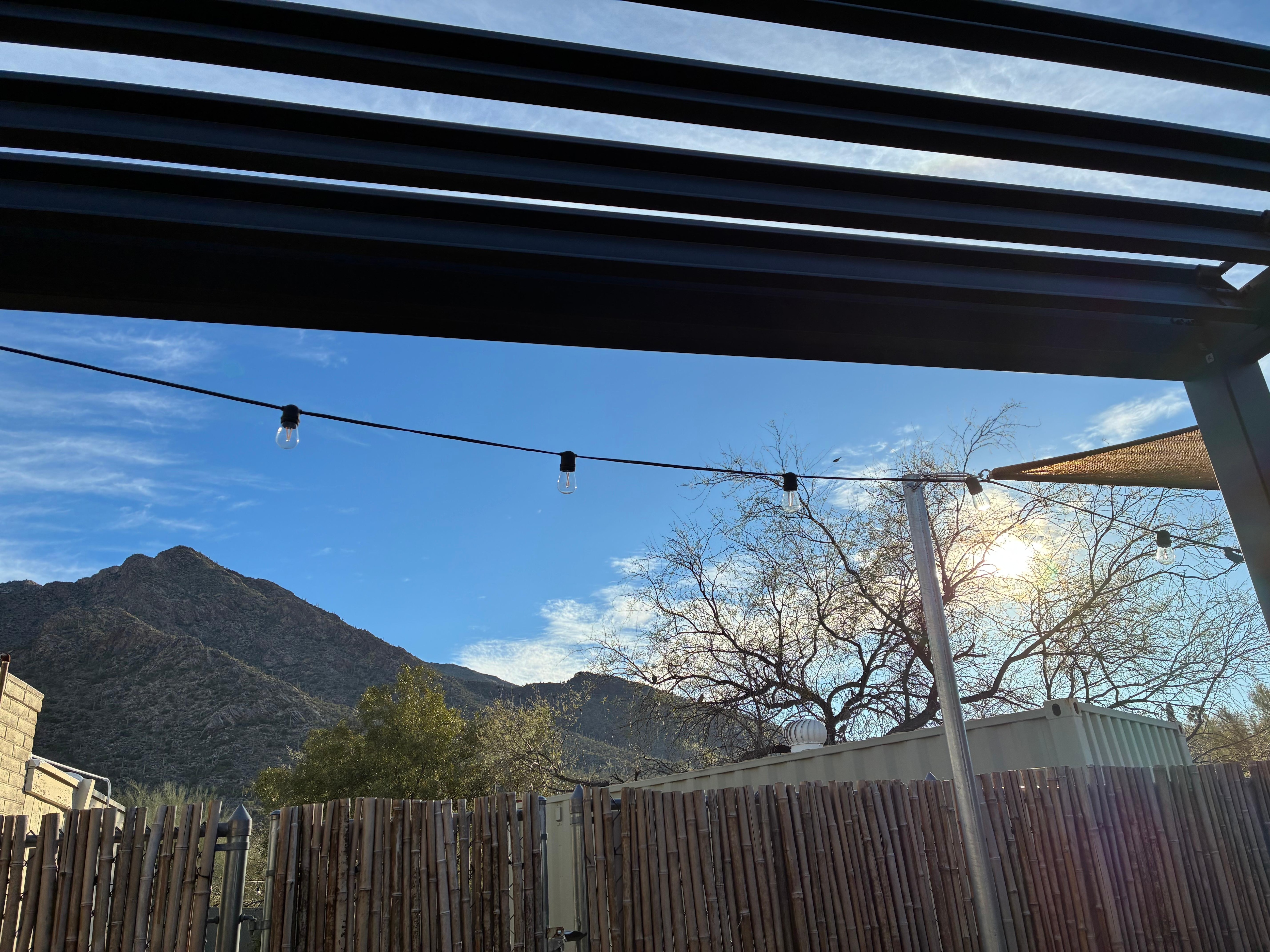 Gorgeous mornings on the patio. 