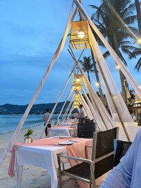 Dinner on the beach - a must