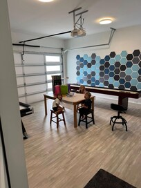 Game room, we used table for kid crafts