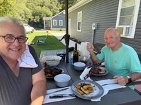 Dinner on the patio