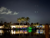 Night view from the dock.