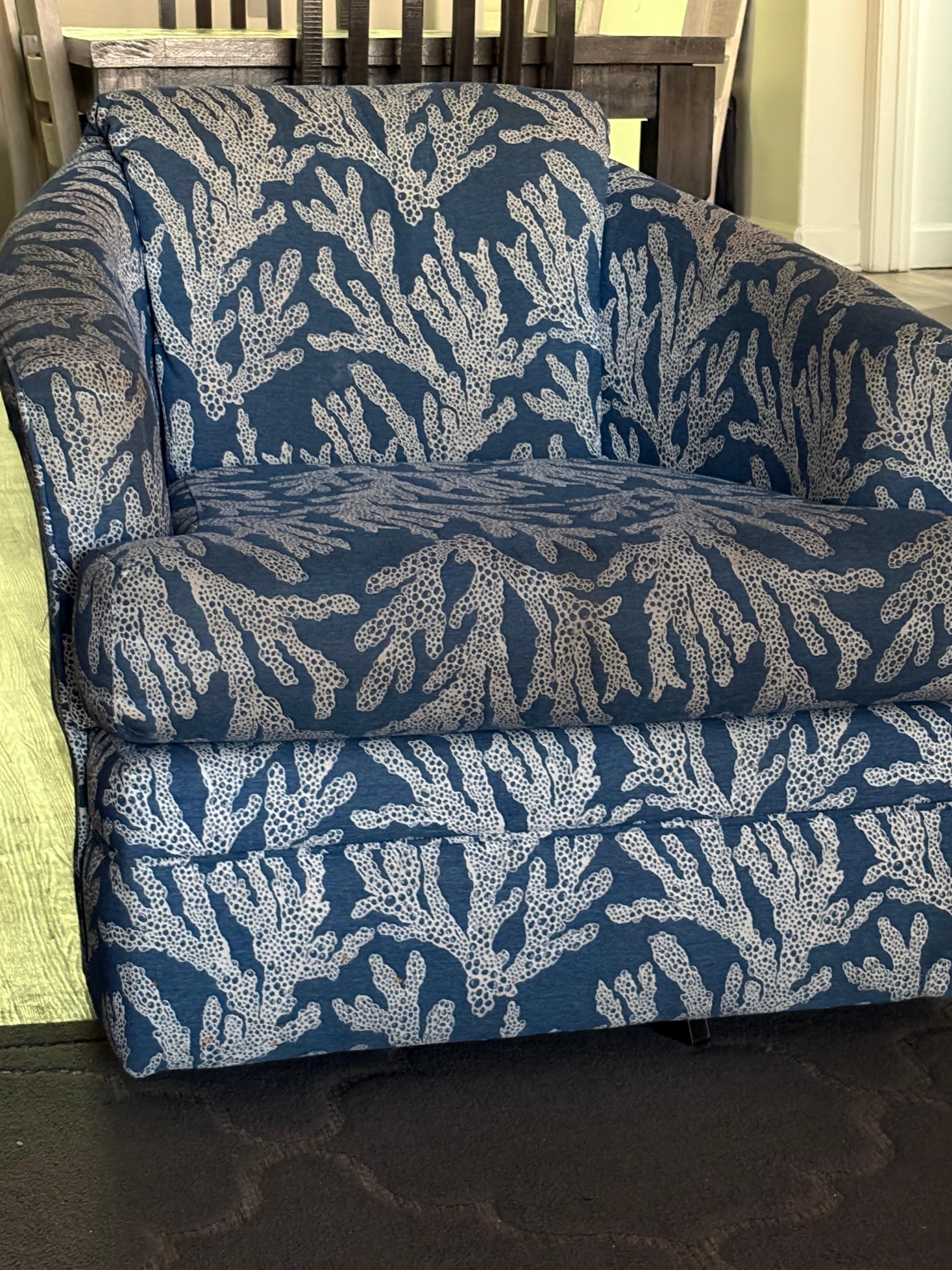 Two chairs in living area to dirty to sit in