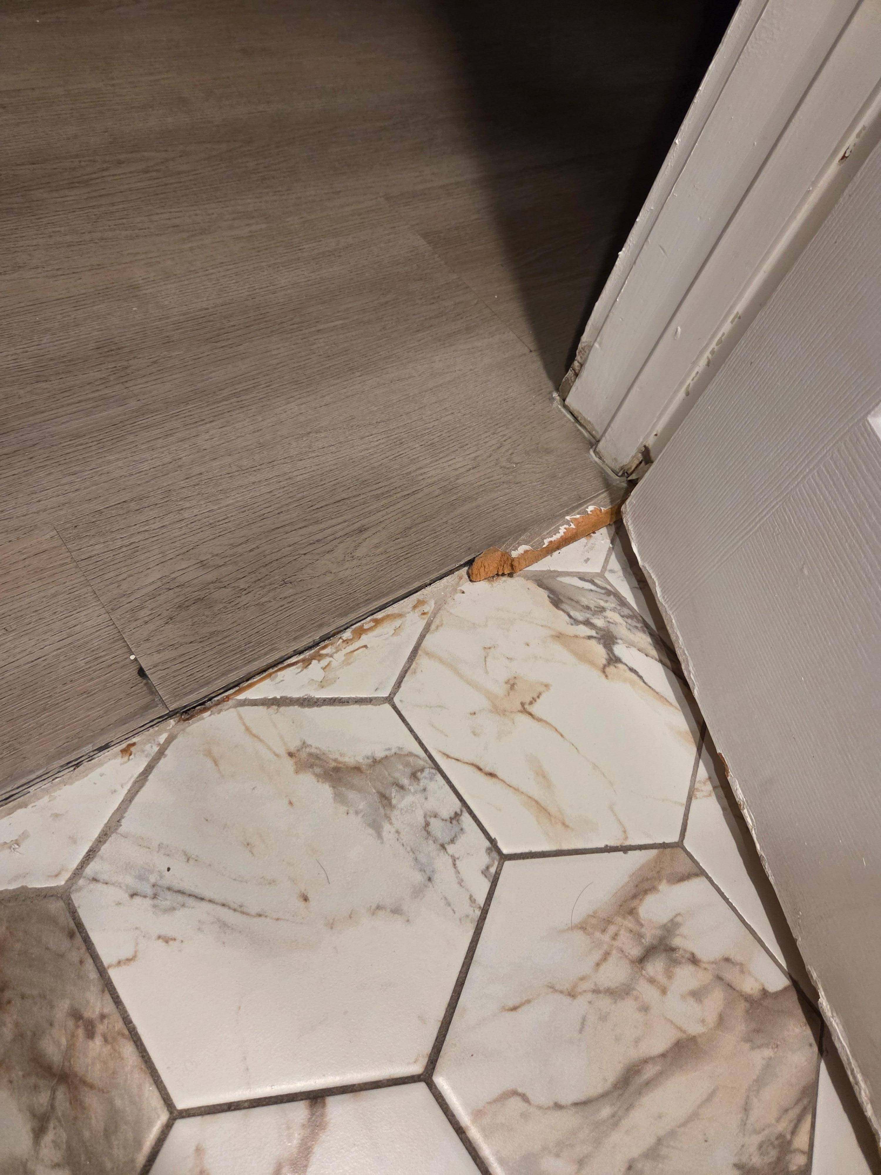 Trim was not complete and I cut my foot on it.