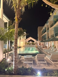 Pool at night