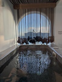 Hot tub as part of suite