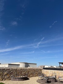 Beautiful skies from the backyard of this place