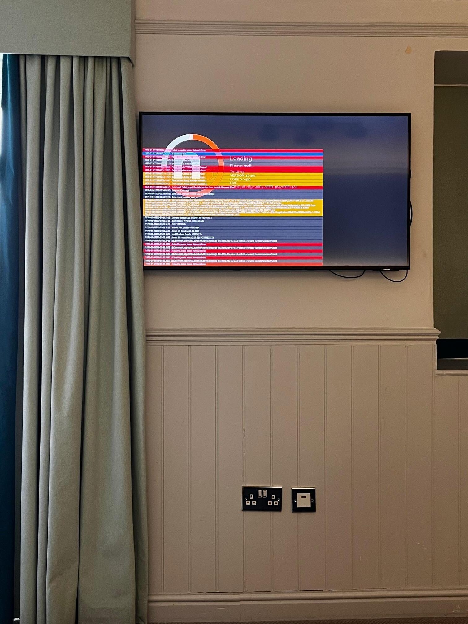 TV error message